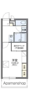 レオパレス出雲【308号室】の間取り