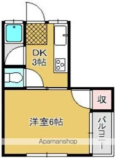 西友コーポC棟【202号室】の間取り