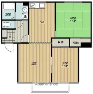 ファミール新宮A棟【2階】の間取り
