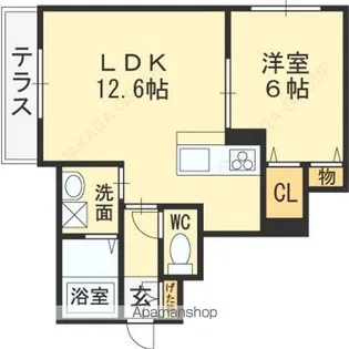 TERRACESHADDYK.S【1階】の間取り