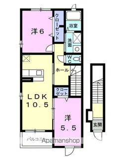 シエスタ Ⅲ【2階】の間取り
