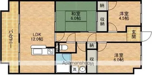 ヴィラクリア【501号室】の間取り