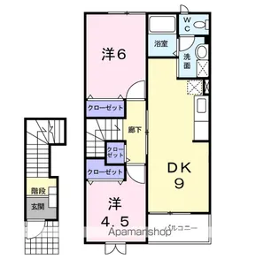メゾン・サンパティーク【2階】の間取り