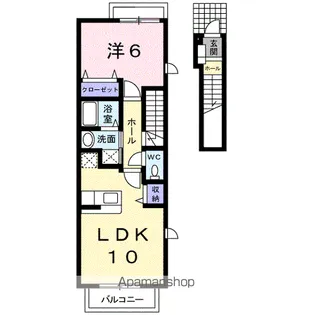 イリーデ・カーサ【2階】の間取り