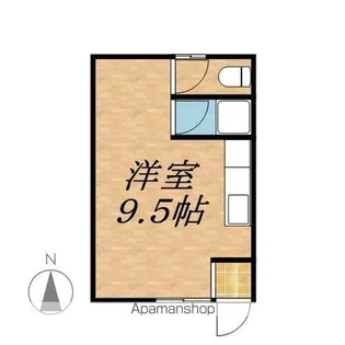 コーポ青山【6号室】の間取り