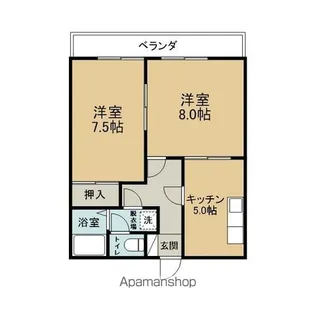 コーポアトム【205号室】の間取り