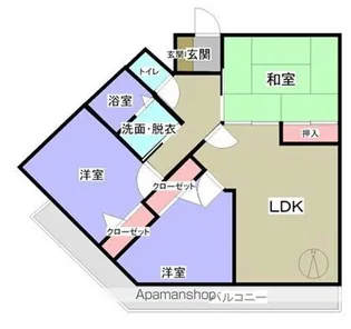 リバーサイド・キド【202号室】の間取り