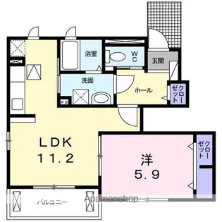 サンリッツ【1階】の間取り