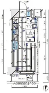 メインステージ北千住Ⅴ【110号室号室】の間取り