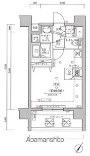 スパシエベルタ横浜【8階】の間取り