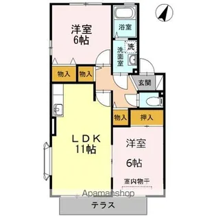 エクセレント藤【1階】の間取り