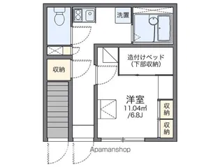 レオパレス南宮【103号室】の間取り