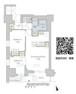 BRILLIA IST 町屋【11階】の間取り