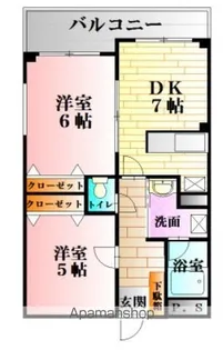 リヴァージュ杉広【1階】の間取り