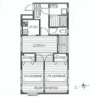 カースル三ノ輪 A棟【203号室号室】の間取り