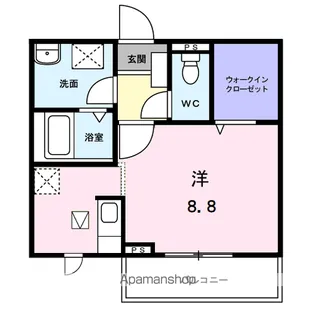 アビタシオン渡 Ⅱ【1階】の間取り