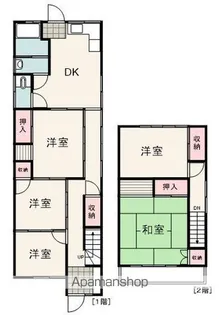 静岡県静岡市清水区蒲原4丁目【一戸建】の間取り