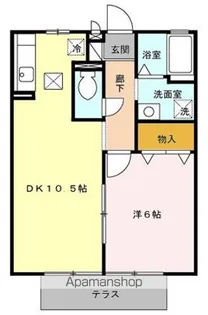 久持良ハイツ D【1階】の間取り