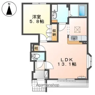 ソレイユ M.T【1階】の間取り