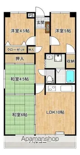 ハートウイング【501号室】の間取り