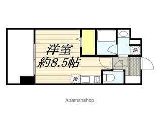 ブランシエスタ千早RJR【14階】の間取り