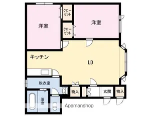 アーク・ストリート【102号室】の間取り