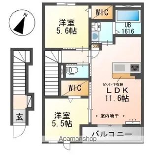 CIELⅡ(シエルツー)【2階】の間取り