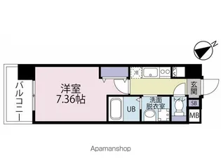 CENTER MARK三萩野【8階】の間取り