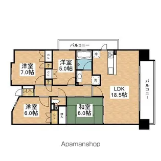 ハイネスステーシア守山【4階】の間取り