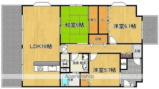 ボスコ薬院【10階】の間取り