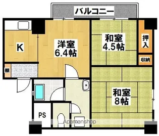 ハイムあびこ【102号室】の間取り