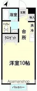 SYMPATHIQUE【2-B号室】の間取り