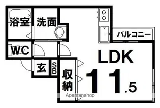 グレイスレクシア【1階】の間取り