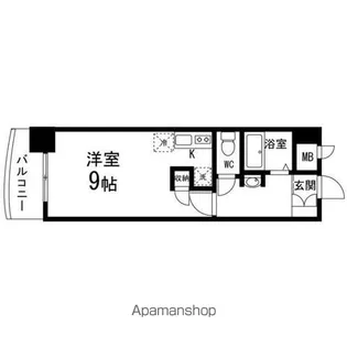 ロイヤルパーク五橋【303号室】の間取り