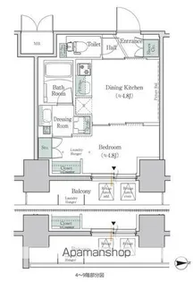 ワンルーフレジデンス板橋大山【2階】の間取り