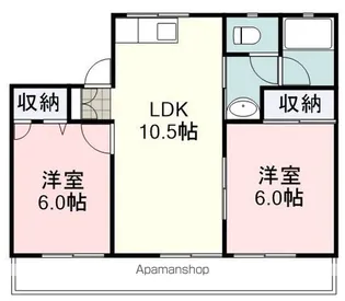 ソシア【2階】の間取り