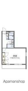 レオパレスアスカ【2階】の間取り