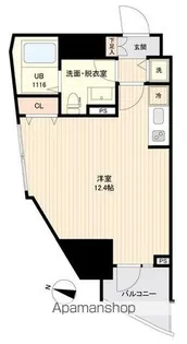 SIDE ONE【12階】の間取り