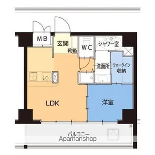 IN SHAPE大濠【7階】の間取り