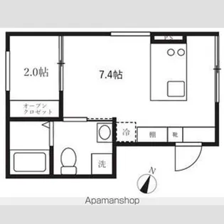 アピチェ南千住B棟【1階】の間取り