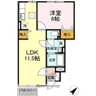 プリマベーラ松森【1階】の間取り