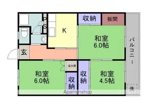 吉川マンション【305号室】の間取り