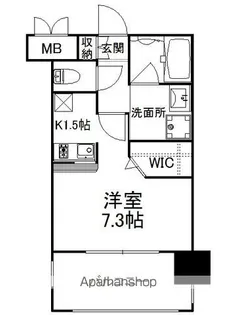 1Kの間取り画像