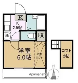 マンション・ロイ・デュ・モン【202号室】の間取り