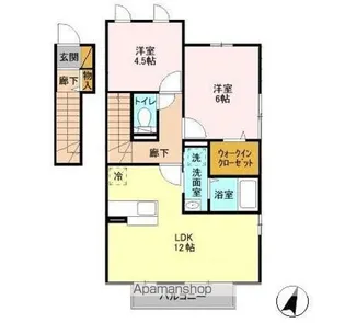 ピアファーレ【2階】の間取り