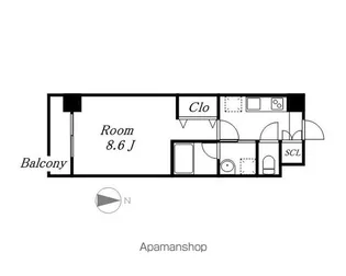 ベルルージュ中村公園【2階】の間取り