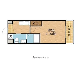 サムティ京橋FLUSS【603.号室】の間取り