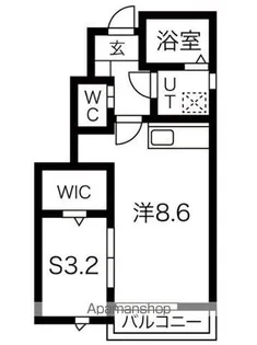 ラ・メゾンモリオカ【1階】の間取り