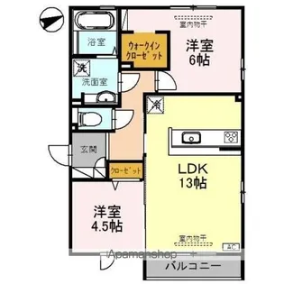 LA・FRAISE(ラ・フレイズ)【3階】の間取り