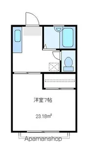 ハーミットクラブ代沢【202号室】の間取り